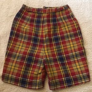 Vintage Plaid Shorts